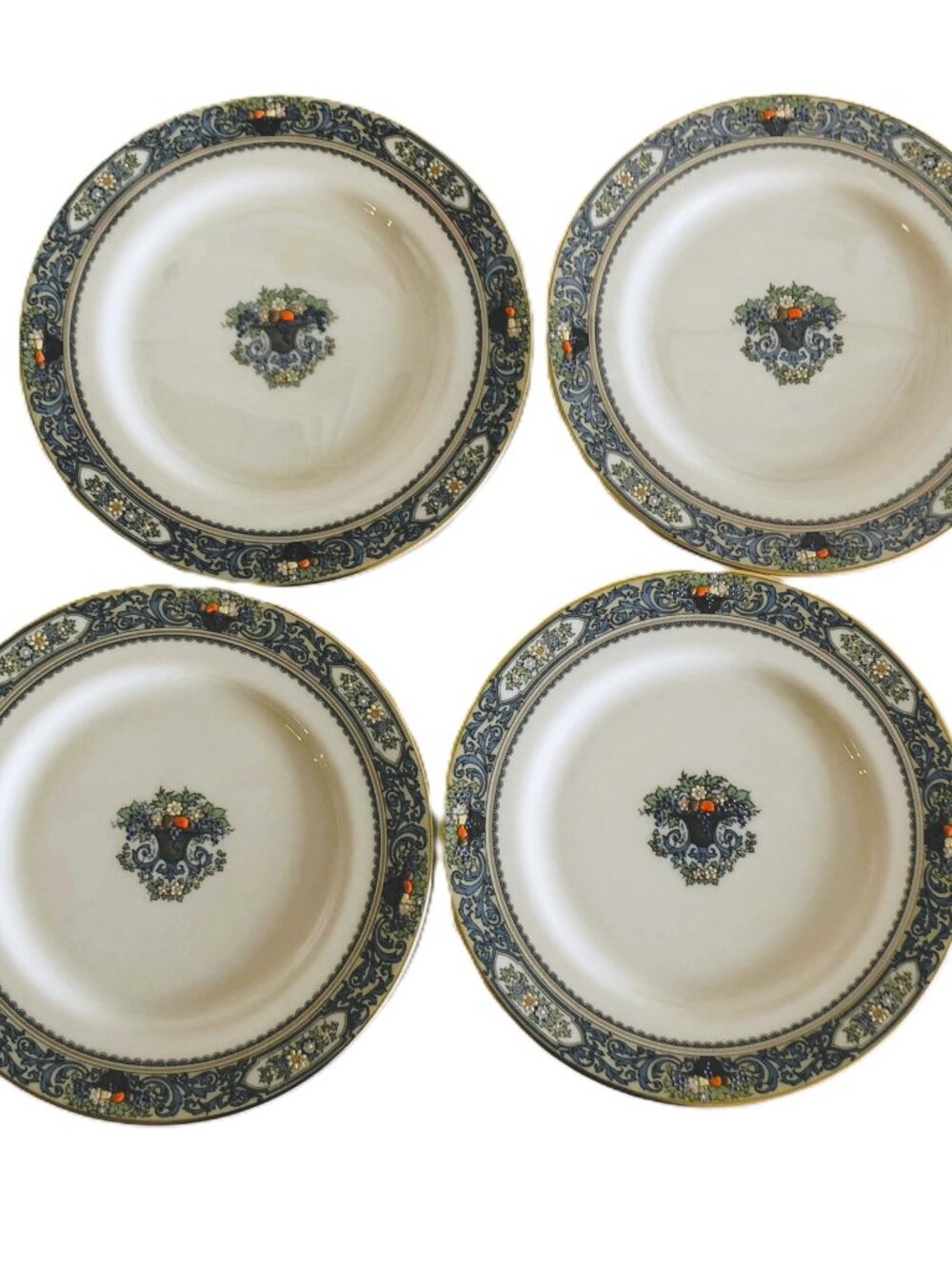 Lenox Autumn Presidential Collection Dinner Plates 10.5 Bone China Set of 4 USA